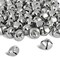 1 Inch Craft Bells Bulk DIY Bells for Home Decoration, 50 Pcs, Silver